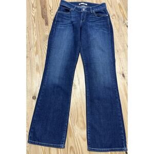 LEVI’S 529 MID-RISE CURVY FLAP POCKET BOOTCUT JEAN DARK DENIM WOMENS SIZE 8